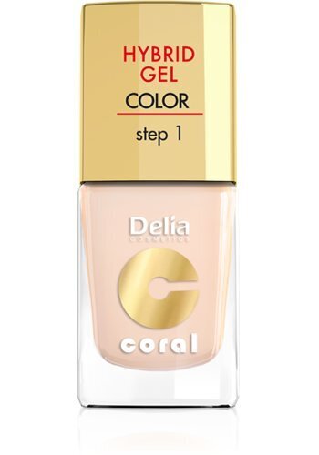 Geelikynsilakka Delia Cosmetics Coral Hybrid Step1 11 ml, 20 Ivory hinta ja tiedot | Kynsilakat ja kynsienhoitotuotteet | hobbyhall.fi