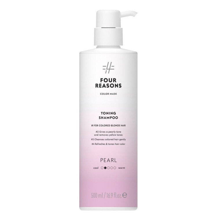 Four Reasons Color Mask Toning Shampoo Pearl 500ml hinta ja tiedot | Shampoot | hobbyhall.fi