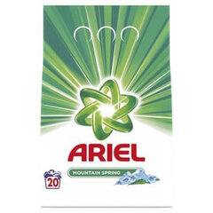 Ariel Mountain Spring pesujauhe, 20 pesukertaa hinta ja tiedot | Pyykinpesuaineet | hobbyhall.fi