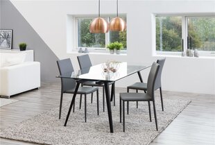 Ruokapöytä Monti, musta hinta ja tiedot | Ruokapöydät | hobbyhall.fi