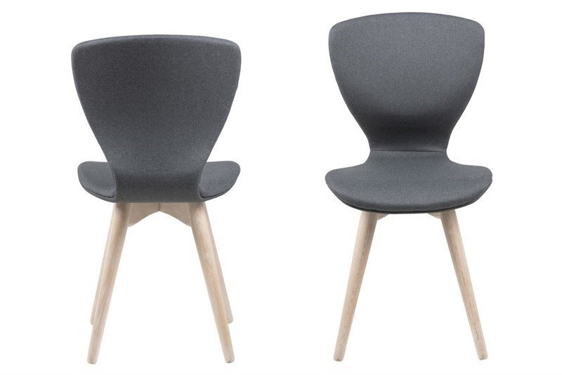 2 tuolin setti Gongli, harmaa hinta ja tiedot | Ruokapöydän tuolit | hobbyhall.fi