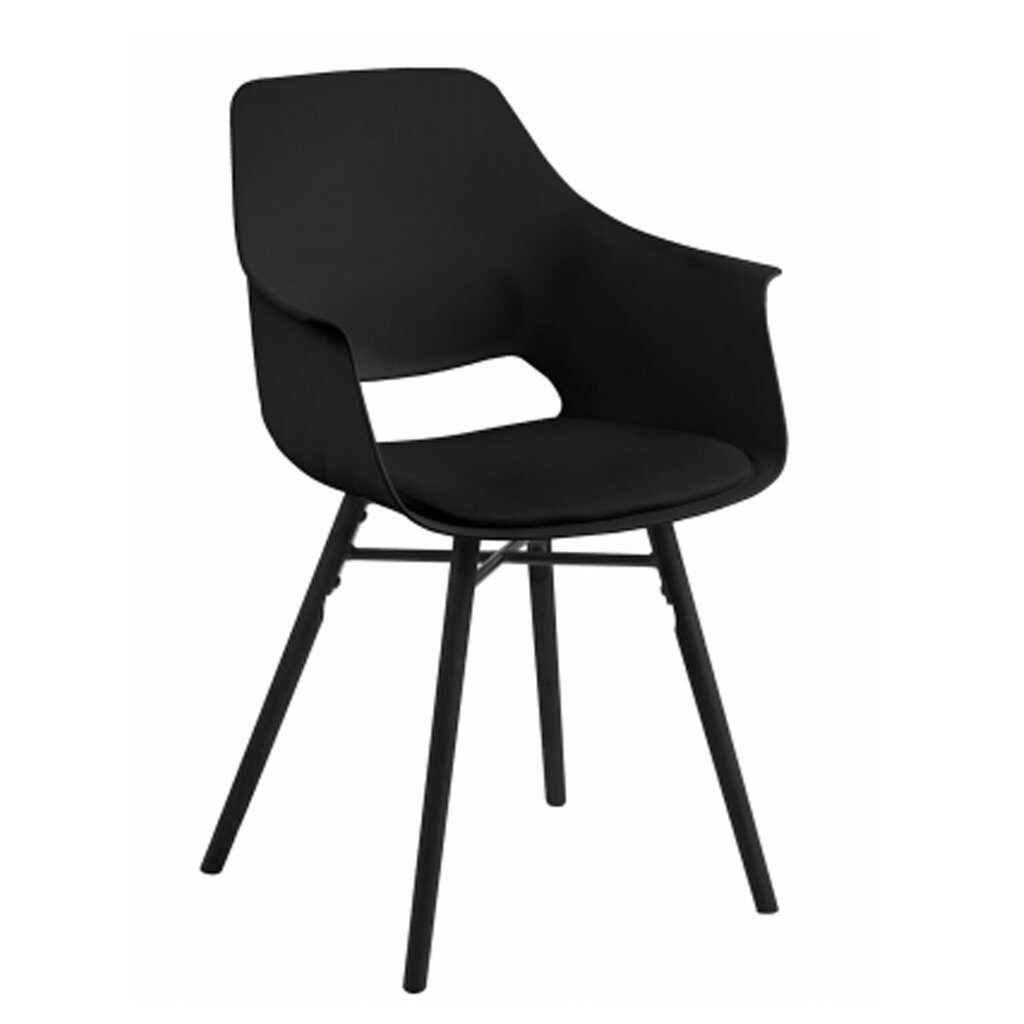 2 tuolin setti Ramona, musta hinta ja tiedot | Ruokapöydän tuolit | hobbyhall.fi