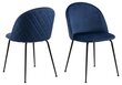 2 tuolin setti Louise, sininen hinta ja tiedot | Ruokapöydän tuolit | hobbyhall.fi