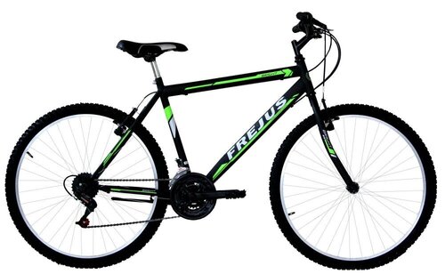 Frejus MTB 24", mustan / vihreän värinen Lasten pyörä hinta ja tiedot | Polkupyörät | hobbyhall.fi