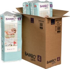 BAMBON NATURE 4 (7-14+kg), 144 kpl orgaanisia housuvaippoja hinta ja tiedot | Vaipat | hobbyhall.fi