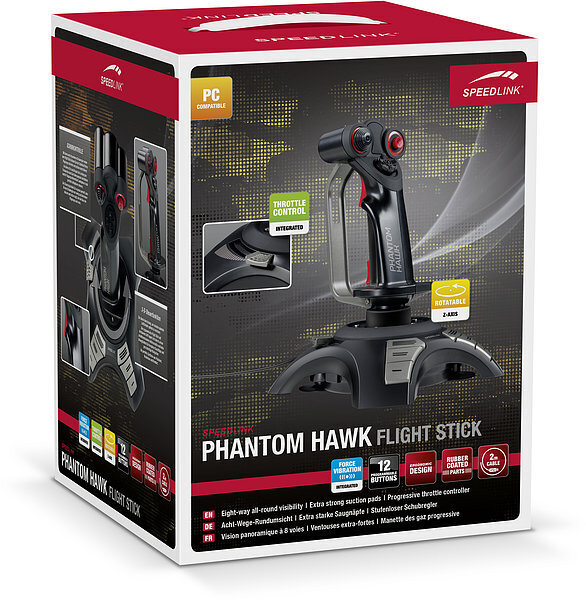 Speedlink Phantom Hawk (SL-6638-BK) hinta ja tiedot | Ratit | hobbyhall.fi