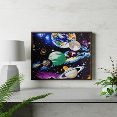 Numeromaalaus 40x50 cm. "The Parade of Planets" hinta ja tiedot | Maalaa numeroiden mukaan | hobbyhall.fi