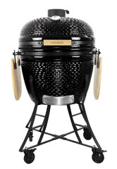 Keraaminen grilli Kamado Nordgarden XXL tarvikkeineen 26" musta hinta ja tiedot | Kamado Nordgarden Urheilu ja vapaa-aika | hobbyhall.fi