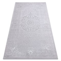 Matto MEFE moderni 8373 Ornamentti, kehys - Rakenteellinen, kaksi fleece-tasoa harmaa hinta ja tiedot | Isot matot | hobbyhall.fi