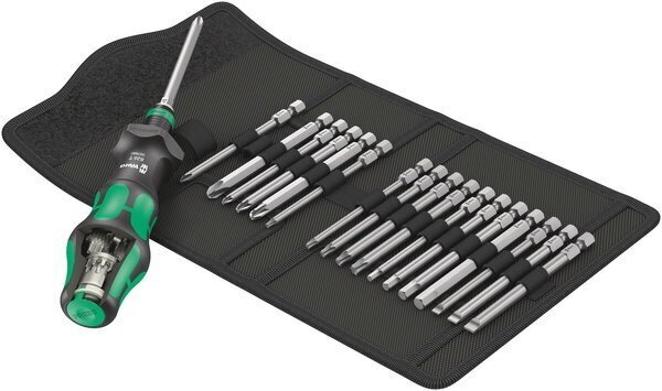 Wera Kraftform Kompakt Turbo setti: 1 ruuvitaltan kahva ja kärjet 89mm SL+PH+PZ+TORX+HEX, 18 kpl hinta ja tiedot | Käsityökalut | hobbyhall.fi