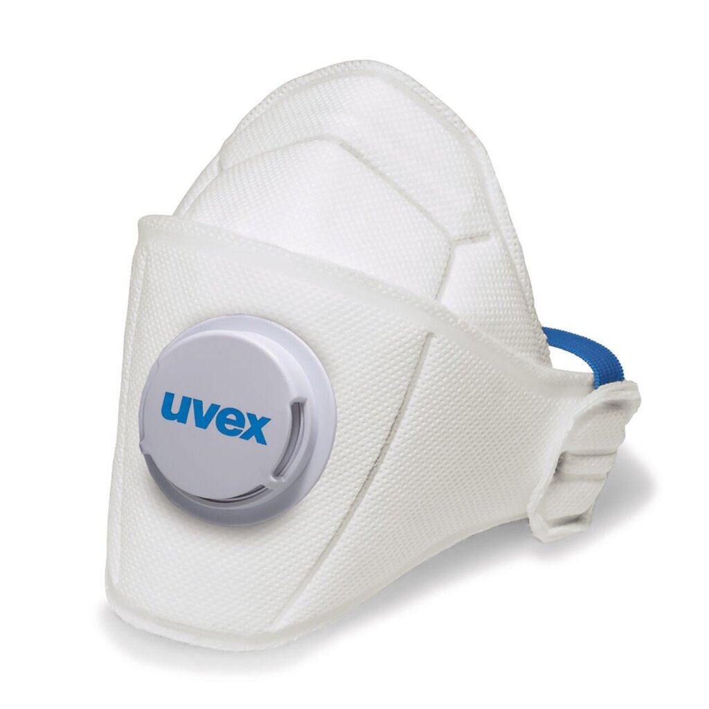 Kasvonaamari UVEX Silv-Air Premium 5110 FFP1, taittuva naamari venttiilillä, valkoinen, 3 kpl pakattuna hinta ja tiedot | Pään suojavarusteet | hobbyhall.fi
