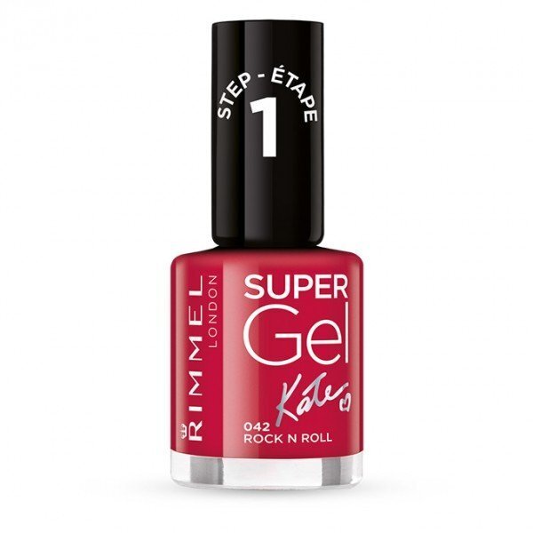 Rimmel London Super Gel By Kate STEP1 kynsilakka 12 ml, 042 Rock n Roll hinta ja tiedot | Kynsilakat ja kynsienhoitotuotteet | hobbyhall.fi