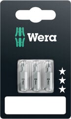 Wera 867/1 Vakioterät TORX TX 10 + TX 15 + TX 25 x 25 mm hinta ja tiedot | Wera Työkalut | hobbyhall.fi