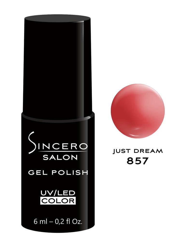 Geelikynsilakka "Sincero Salon", 6 ml, Just dream, 857 hinta ja tiedot | Kynsilakat ja kynsienhoitotuotteet | hobbyhall.fi