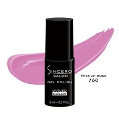 Geelikynsilakka "Sincero Salon", 6 ml, French Rose, 760 hinta ja tiedot | Kynsilakat ja kynsienhoitotuotteet | hobbyhall.fi