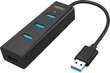 UNITEK HUB USB 3.0 Y-3089, 4 PORTY, BEZ ZASILACZA hinta ja tiedot | Adapterit | hobbyhall.fi