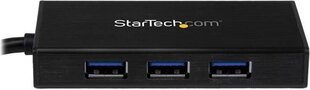 STARTECH ST3300GU3B USB 3.0 to 3-port hinta ja tiedot | Adapterit | hobbyhall.fi