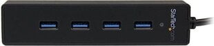 STARTECH 4 Port Portable USB 3.0 Hub hinta ja tiedot | Adapterit | hobbyhall.fi