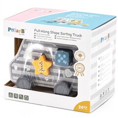 Puinen auto, jossa on vetonaru hinta ja tiedot | Vauvan lelut | hobbyhall.fi