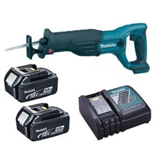 Makita 18V 2 x 5Ah (DJR186RTE) ladattavissa oleva lineaarisaha hinta ja tiedot | Sahat ja sirkkelit | hobbyhall.fi