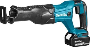 Makita 18V 2 x 5Ah (DJR186RTE) ladattavissa oleva lineaarisaha hinta ja tiedot | Sahat ja sirkkelit | hobbyhall.fi