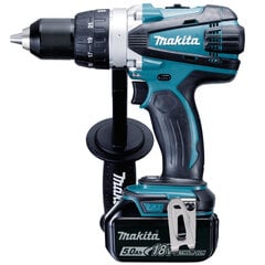 Makita akkuporakone puristimella DDF458RTJ hinta ja tiedot | Akkuporakoneet ja ruuvinvääntimet | hobbyhall.fi