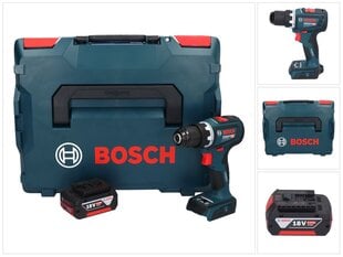 Bosch GSR 18V-90 C Ammattikäyttöön tarkoitettu akkuporakone 18 V 64 Nm + 1x akku 5,0 Ah + L-Boxx - ilman laturia hinta ja tiedot | Akkuporakoneet ja ruuvinvääntimet | hobbyhall.fi