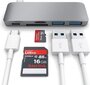 Satechi Satechi USB-C Pass Through USB Hub - 3-in-1 USB hub, ST-TCUPM hinta ja tiedot | Adapterit | hobbyhall.fi