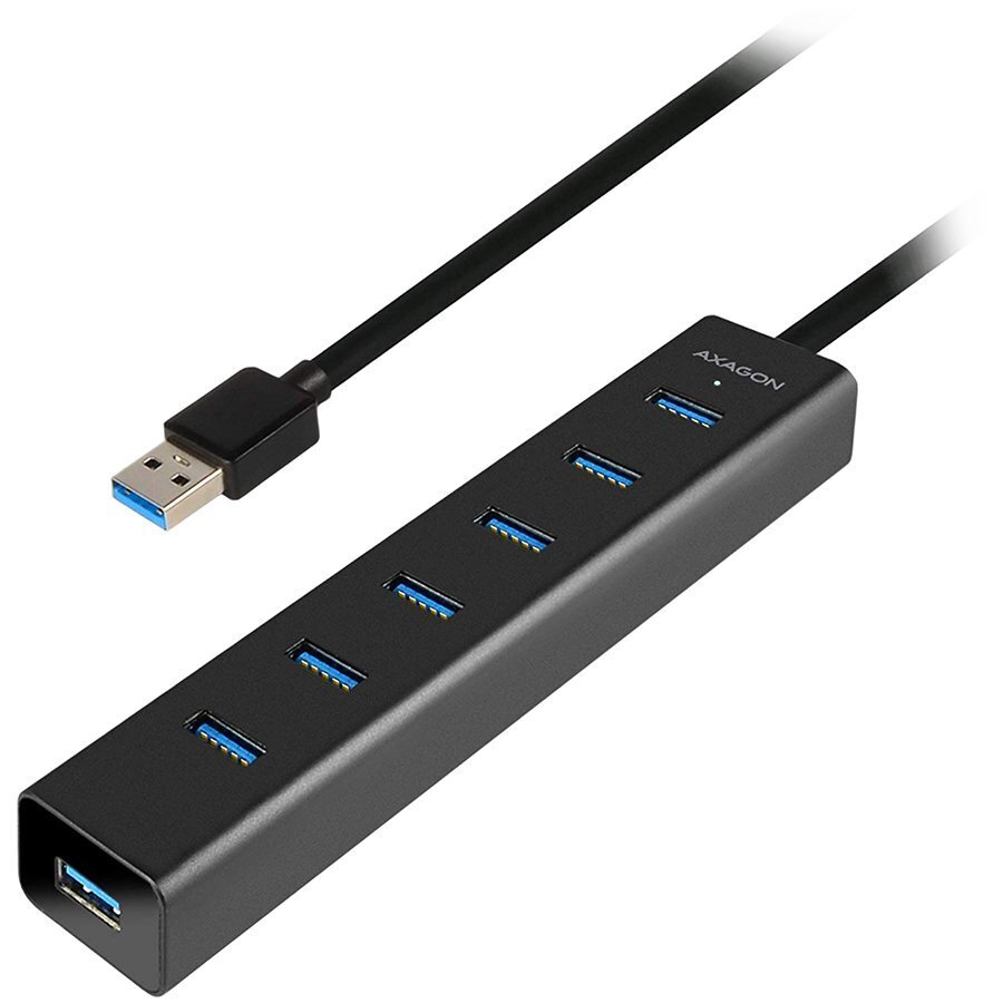 Axagon HUE-SA7BP 7x USB3.0 hinta ja tiedot | Adapterit | hobbyhall.fi