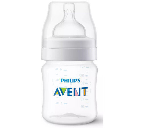 Philips Avent Natural Anti-koliikki pullo SCY100/01 0 kk+, 125 ml hinta ja tiedot | Tuttipullot ja tarvikkeet | hobbyhall.fi