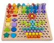 Montessori-opetuspalapeli ja mosaiikki puusta. hinta ja tiedot | Kehittävät lelut | hobbyhall.fi