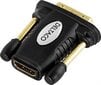 Sovitin Deltaco HDMI-11, HDMI 19-nastainen naaras - DVI-D uros hinta ja tiedot | Adapterit | hobbyhall.fi