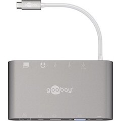 Goobay USB-C All-in-1 Multiport Adapter hinta ja tiedot | Adapterit | hobbyhall.fi