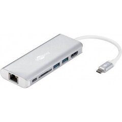 Goobay USB-C Premium Multiport-Dock 7678 hinta ja tiedot | Adapterit | hobbyhall.fi