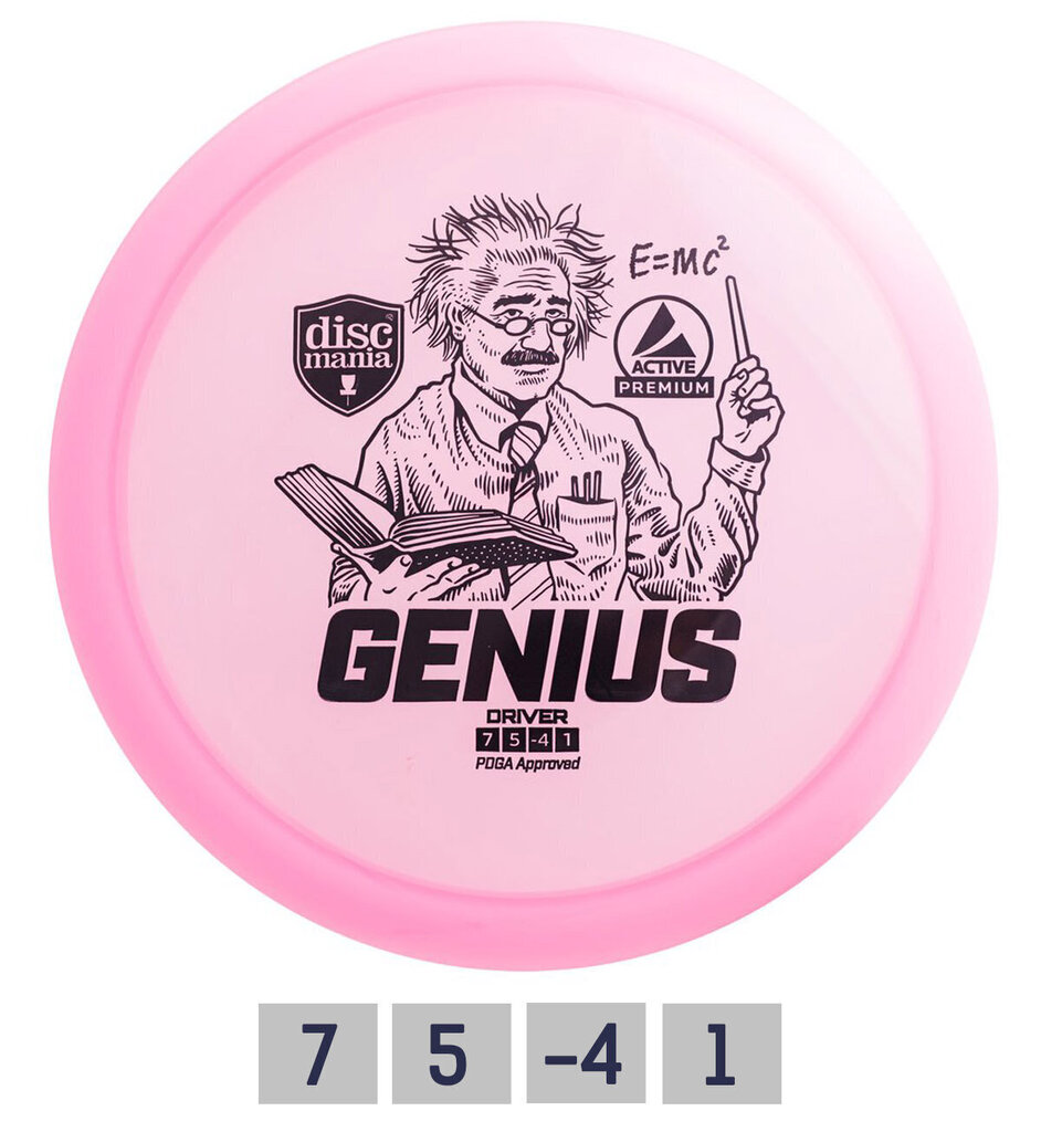 Discmania Fairway Driver PREMIUM GENIUS 7/5 / -4 / 1, Frisbee, pinkki hinta ja tiedot | Frisbeegolf | hobbyhall.fi