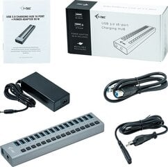 ITEC U3CHARGEHUB16 hinta ja tiedot | Adapterit | hobbyhall.fi