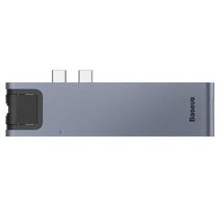 Hub Baseus CAHUB-L0G (Lack; 2x USB 3.0; gray color) hinta ja tiedot | Adapterit | hobbyhall.fi