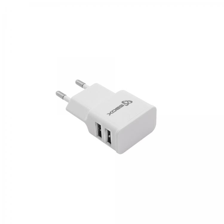 Sbox verkkolaturisovitin HC-23 Dual Usb 2.1A hinta ja tiedot | Adapterit | hobbyhall.fi