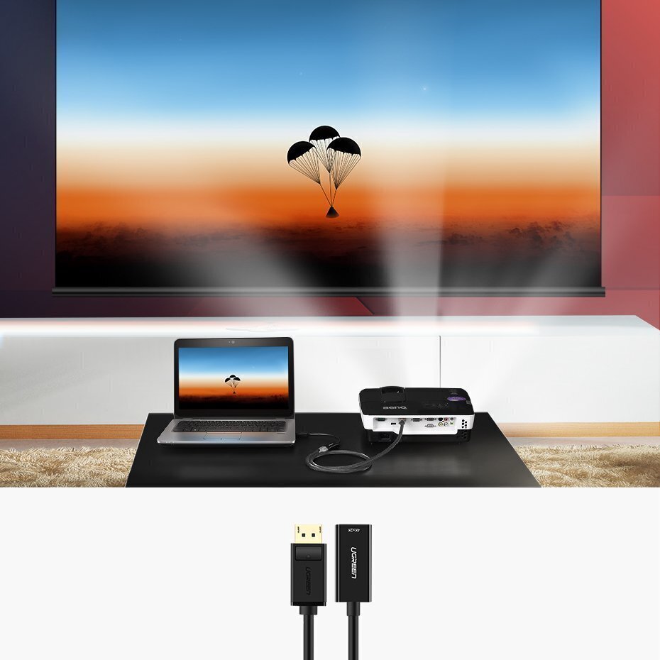 Ugreen HDMI - DisplayPort -sovitin. hinta ja tiedot | Adapterit | hobbyhall.fi