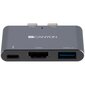 Canyon-telakka 3in1 Thunderbolt 3 (CNS-TDS01DG) hinta ja tiedot | Adapterit | hobbyhall.fi