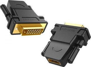 Ugreen DVI -HDMI-sovitin, Full HD, musta. hinta ja tiedot | Adapterit | hobbyhall.fi