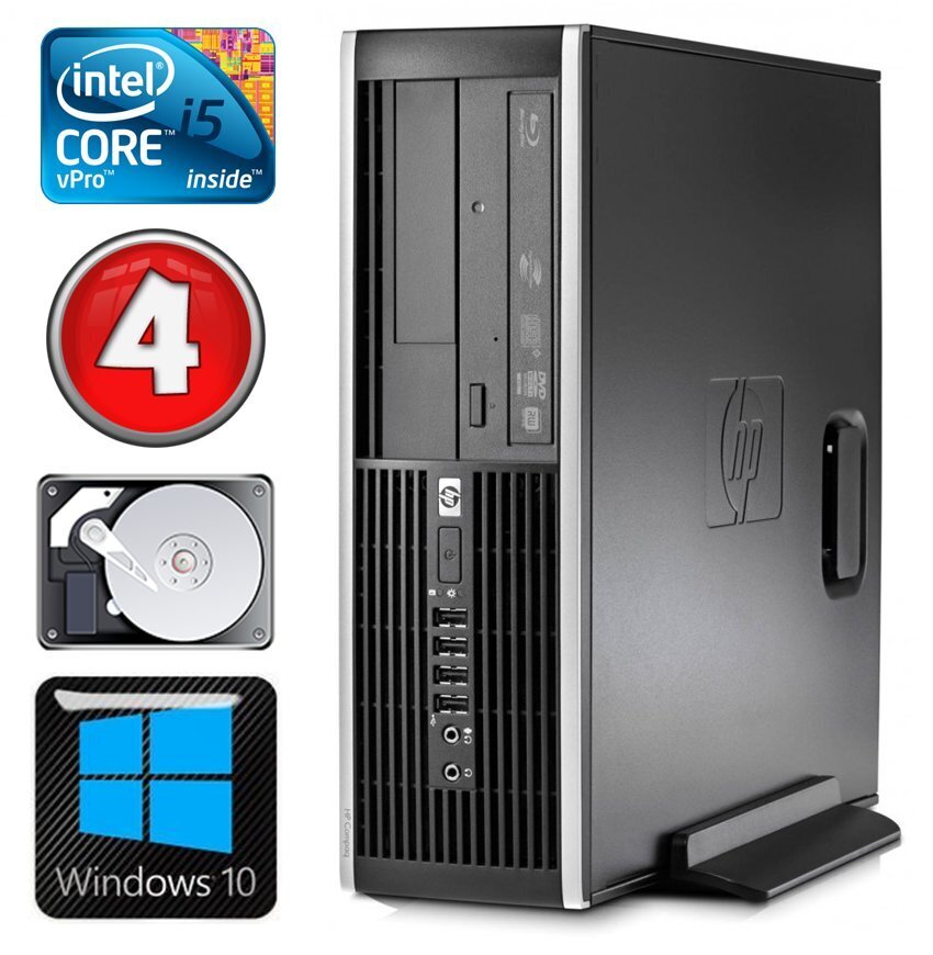 HP 8100 Elite SFF i5-650 4GB 250GB DVD WIN10 hinta ja tiedot | Pöytätietokoneet | hobbyhall.fi