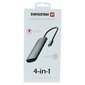 Swissten USB-C Hub 4in1, 4 USB 3.0 -porttia / alumiinirunko hinta ja tiedot | Adapterit | hobbyhall.fi