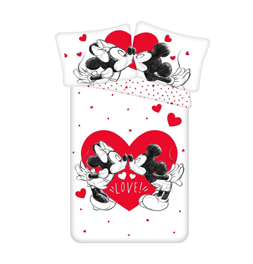 Mickey and Minnie Love 05 140x200 cm hinta ja tiedot | Pussilakanat | hobbyhall.fi