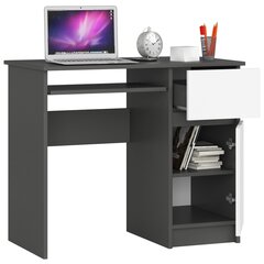 Työpöytä Piksel, harmaa/valkoinen hinta ja tiedot | Tietokonepöydät ja työpöydät | hobbyhall.fi