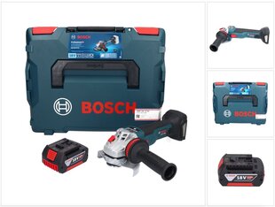 Bosch GWS 18V-10 SC akkuhiomakone 18 V 125 mm + 1x akku 5,0 Ah + L-Boxx - ilman laturia hinta ja tiedot | Hiomakoneet | hobbyhall.fi