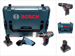 Bosch GSR 12V-15 akkuporakone 12V 30Nm + 1x akku 6,0Ah + L-Boxx - ilman laturia hinta ja tiedot | Akkuporakoneet ja ruuvinvääntimet | hobbyhall.fi