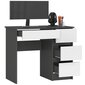 Tietokonepöytä A-7 CLP, harmaa/valkoinen hinta ja tiedot | Tietokonepöydät ja työpöydät | hobbyhall.fi