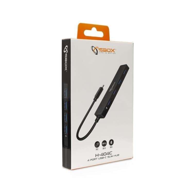 Sbox H-404C, 4 x USB 3.0 hinta ja tiedot | Adapterit | hobbyhall.fi