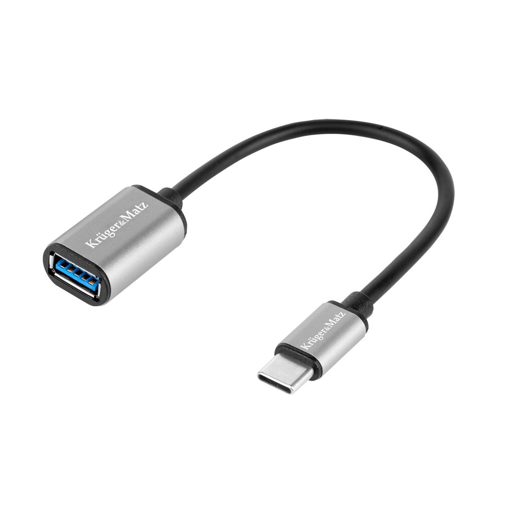 Kruger & Matz Universal OTG Adapter Type-C - USB 3.0 Connection hopea. hinta ja tiedot | Adapterit | hobbyhall.fi